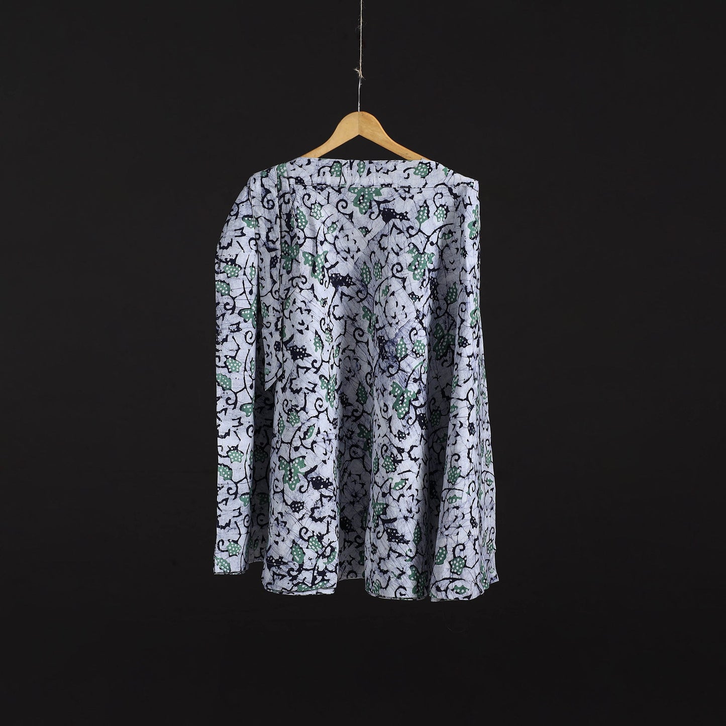 Hand batik cotton wrap around skirt 95 - handcrafted