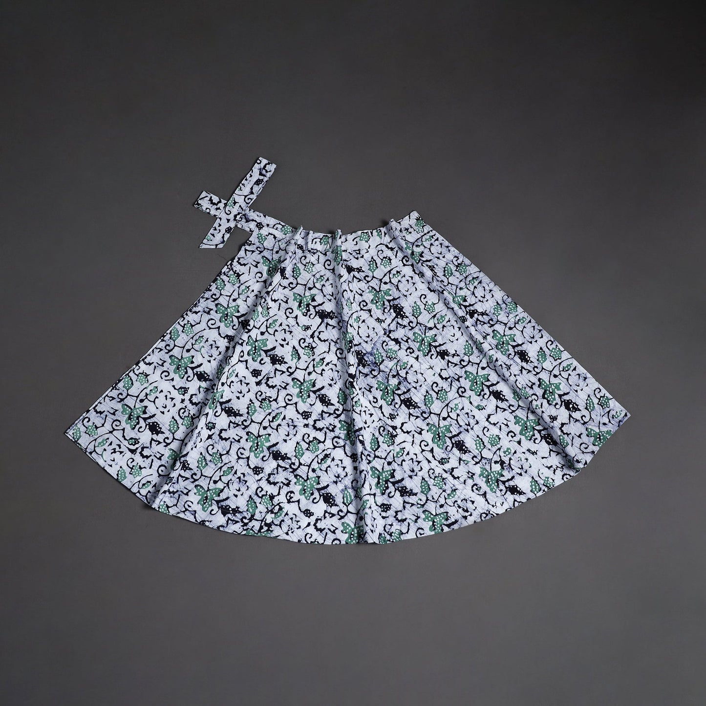 Hand batik cotton wrap around skirt 95 - handcrafted