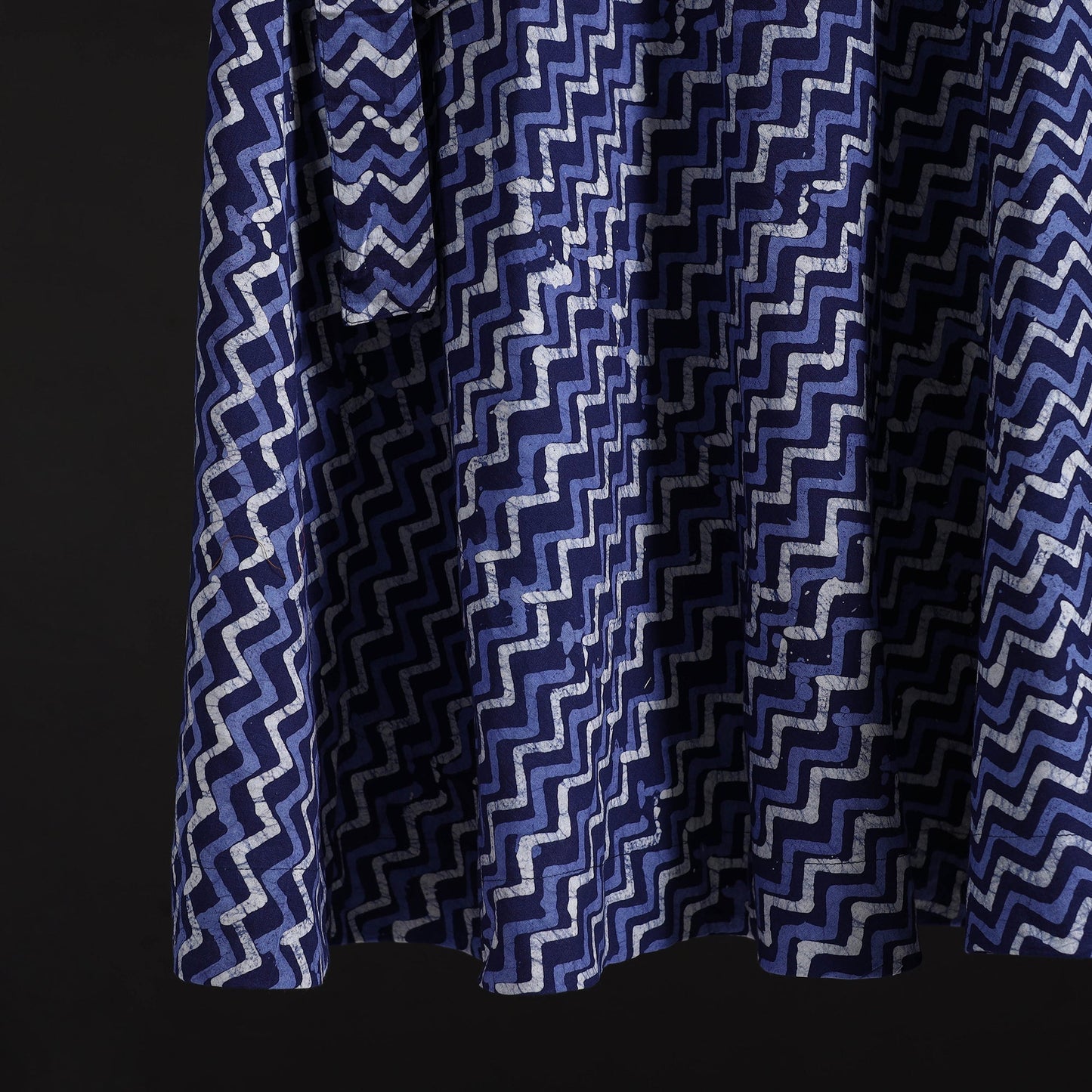 Hand batik cotton wrap around skirt 99 - handcrafted