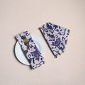 Hand block batik print table napkins (set of 4) 06
