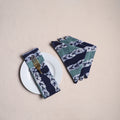Hand block batik print table napkins (set of 4) 15