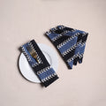 Hand block batik print table napkins (set of 4) 17