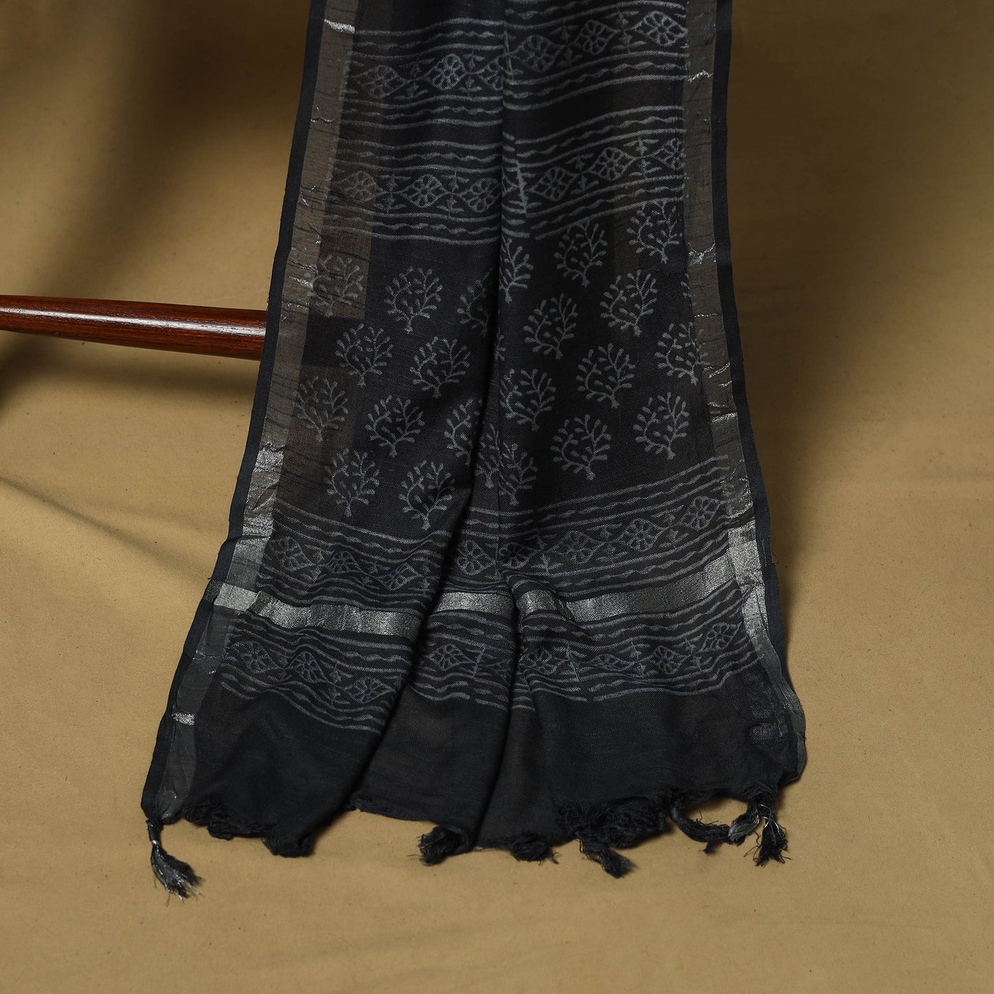 Hand jaipur linen 3pc unstitched dress material 23