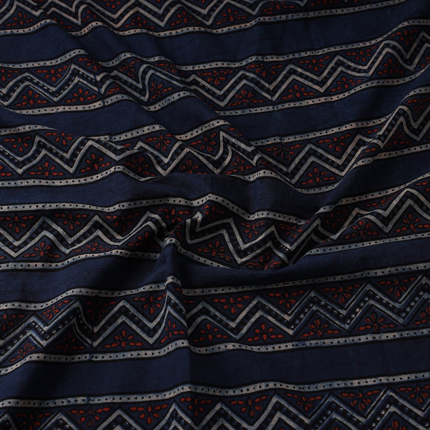 Hand cotton natural dyed fabric 04 - handcrafted