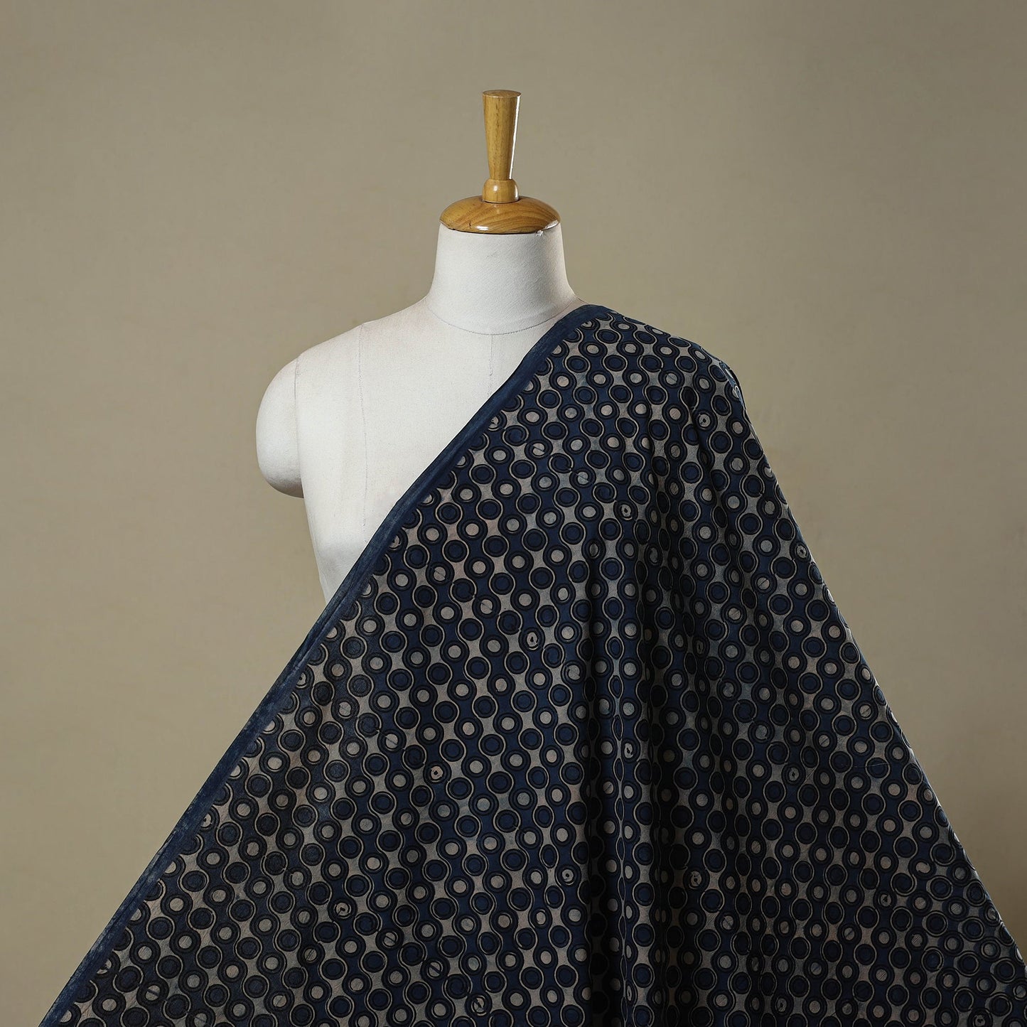 Hand cotton natural dyed fabric 21 - handcrafted