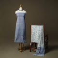 Hand block print cotton sanganeri 3pc unstitched dress