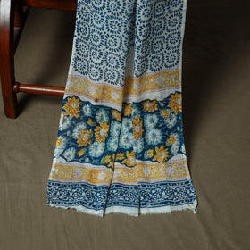 Hand block print cotton sanganeri 3pc unstitched dress