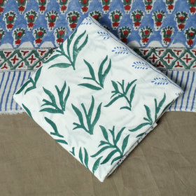 Hand block print cotton sanganeri 3pc unstitched dress