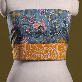 Hand block print cotton sanganeri blouse piece 76