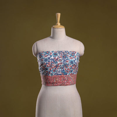 Hand block print cotton sanganeri blouse piece 81