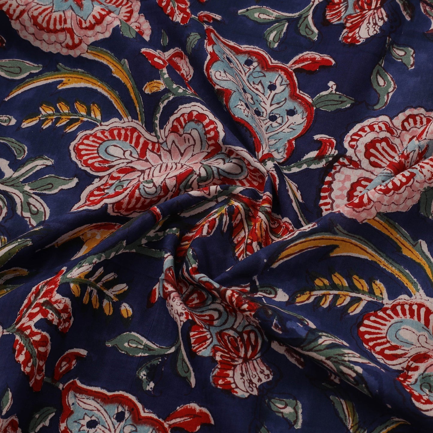 Hand cotton sanganeri fabric 09 - handcrafted