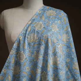 Hand block print cotton sanganeri fabric 11 - handcrafted