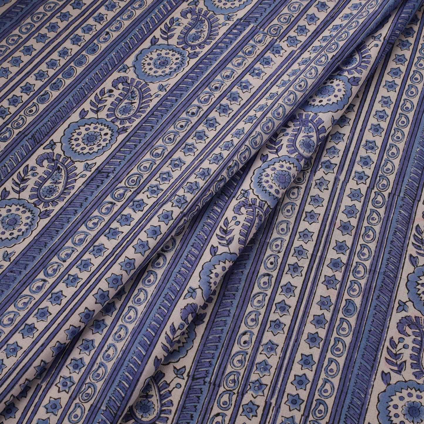 Hand cotton sanganeri fabric 20 - handcrafted