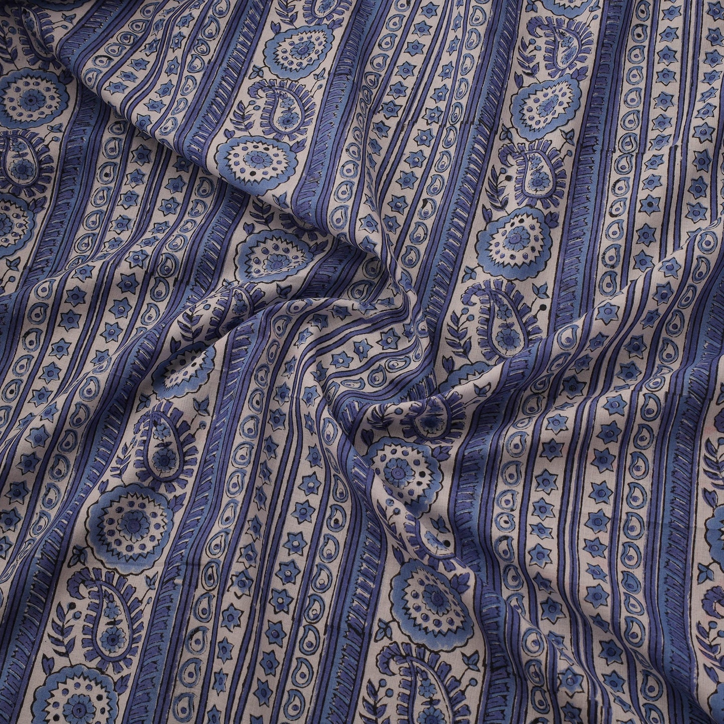 Hand cotton sanganeri fabric 20 - handcrafted