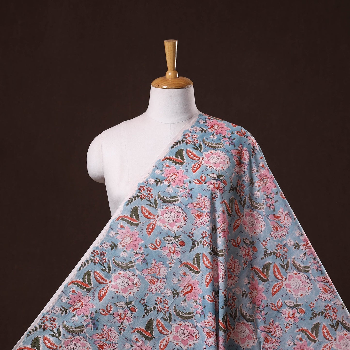 Hand cotton sanganeri fabric 58 - handcrafted