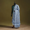 Hand cotton sanganeri floral dupatta 30 - handcrafted