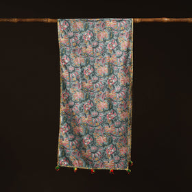 Hand cotton sanganeri stole 04 - handcrafted