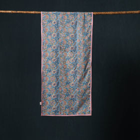 Hand block print cotton sanganeri stole 17 - handcrafted