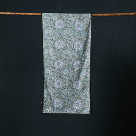 Hand block print cotton sanganeri stole 23 - handcrafted