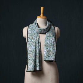 Hand block print cotton sanganeri stole 23 - handcrafted