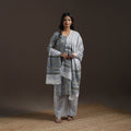 Hand cotton sanganeri suit set with dupatta for women 14