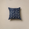 Hand indigo bagru cushion cover 23 - handcrafted