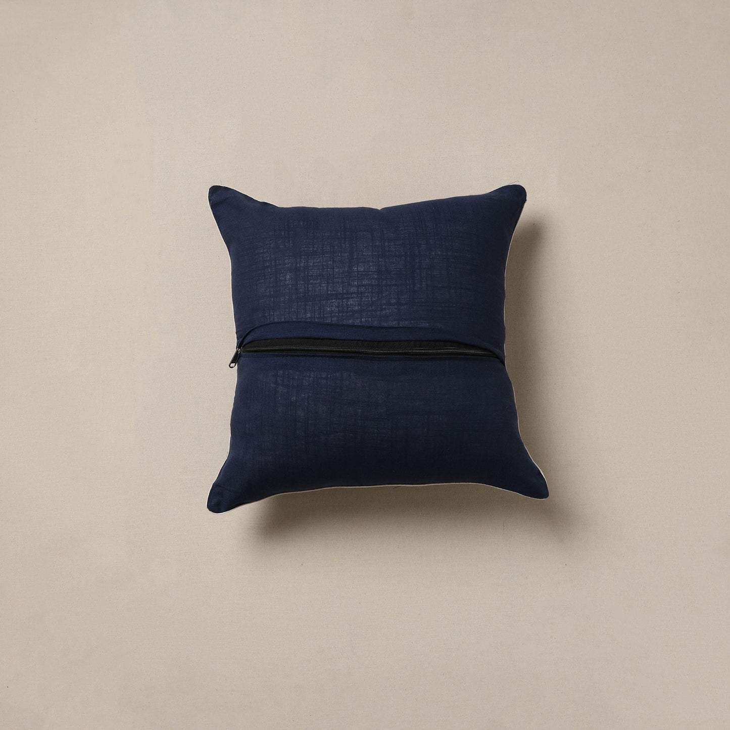 Hand indigo bagru cushion cover 23 - handcrafted