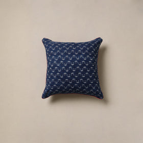 Hand indigo bagru cushion cover 25 - handcrafted
