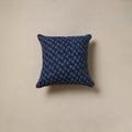 Hand indigo bagru cushion cover 62 - handcrafted