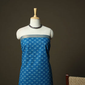 Hand block print mangalagiri cotton 3pc unstitched dress