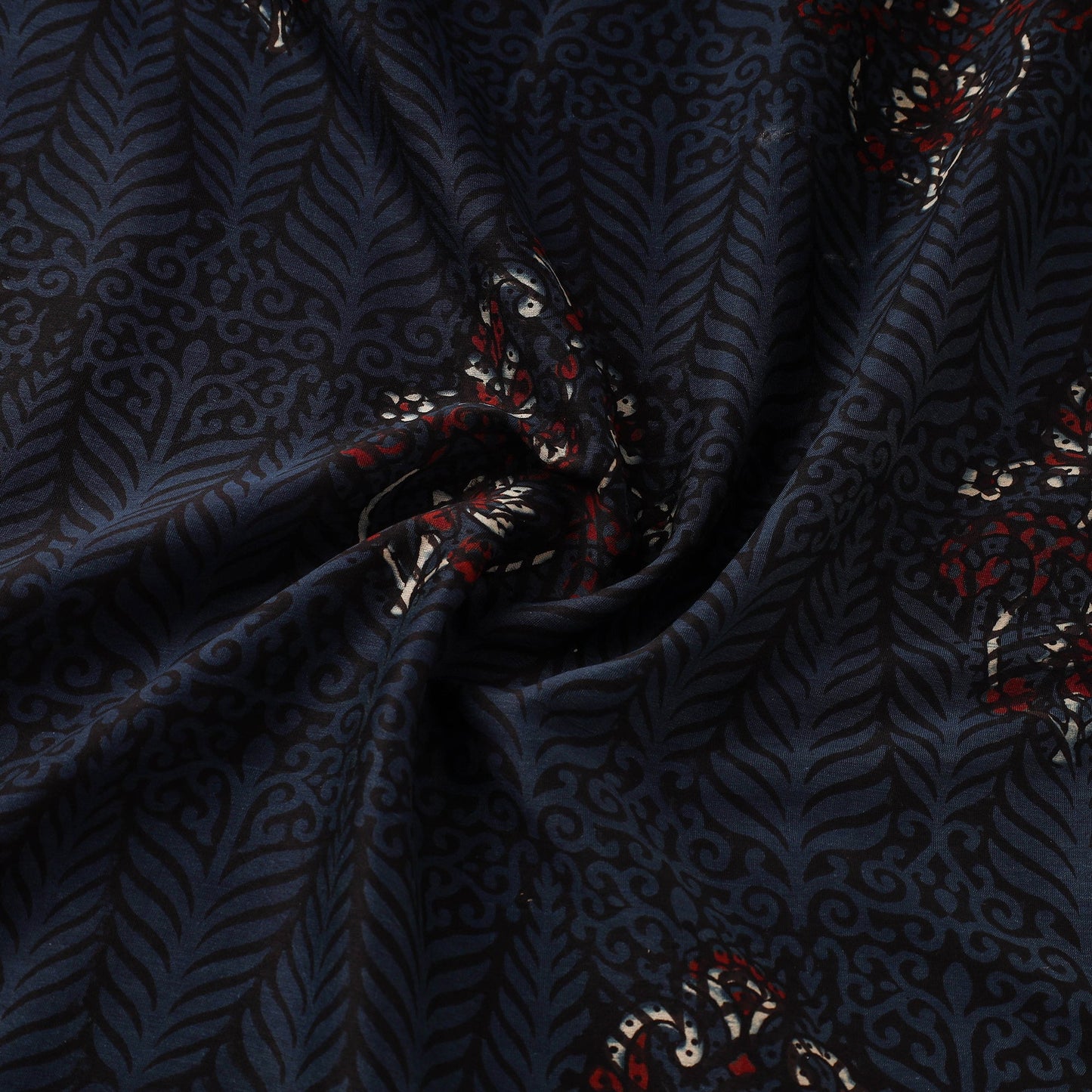 Hand natural dyed chanderi silk fabric 16 - handcrafted