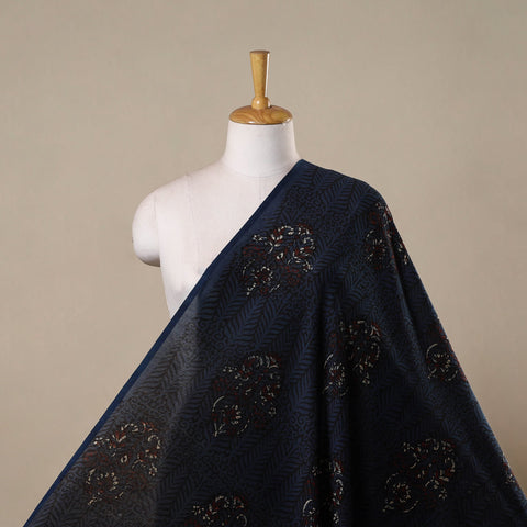 Hand natural dyed chanderi silk fabric 16 - handcrafted