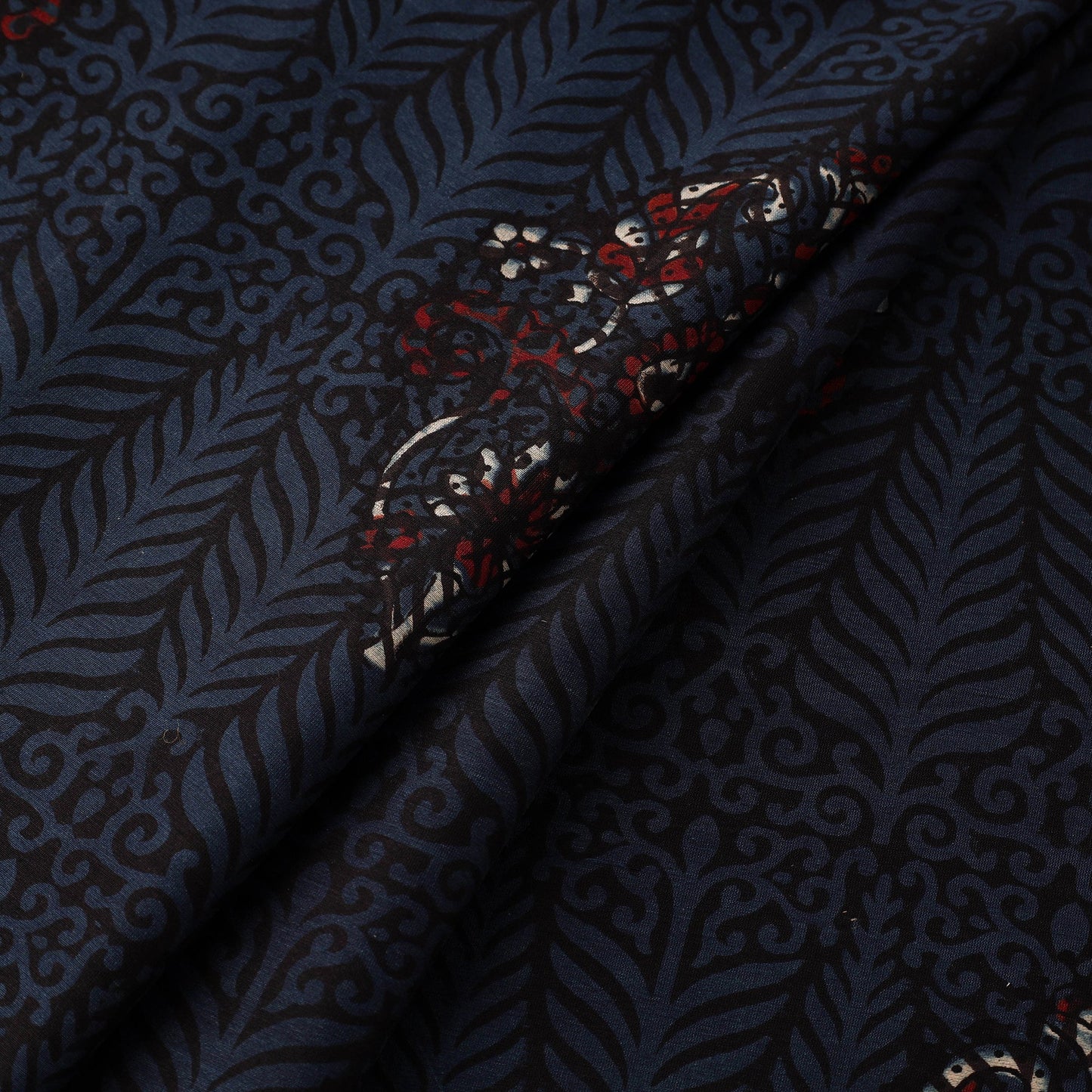 Hand natural dyed chanderi silk fabric 16 - handcrafted
