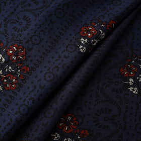 Hand natural dyed chanderi silk fabric 19 - handcrafted