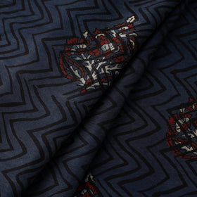 Hand natural dyed chanderi silk fabric 20 - handcrafted