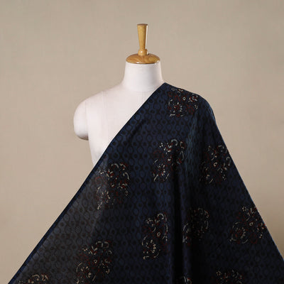 Hand natural dyed chanderi silk fabric 23 - handcrafted