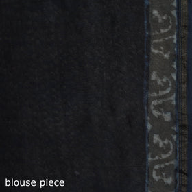 Hand block print natural dyed chanderi silk akola saree 03