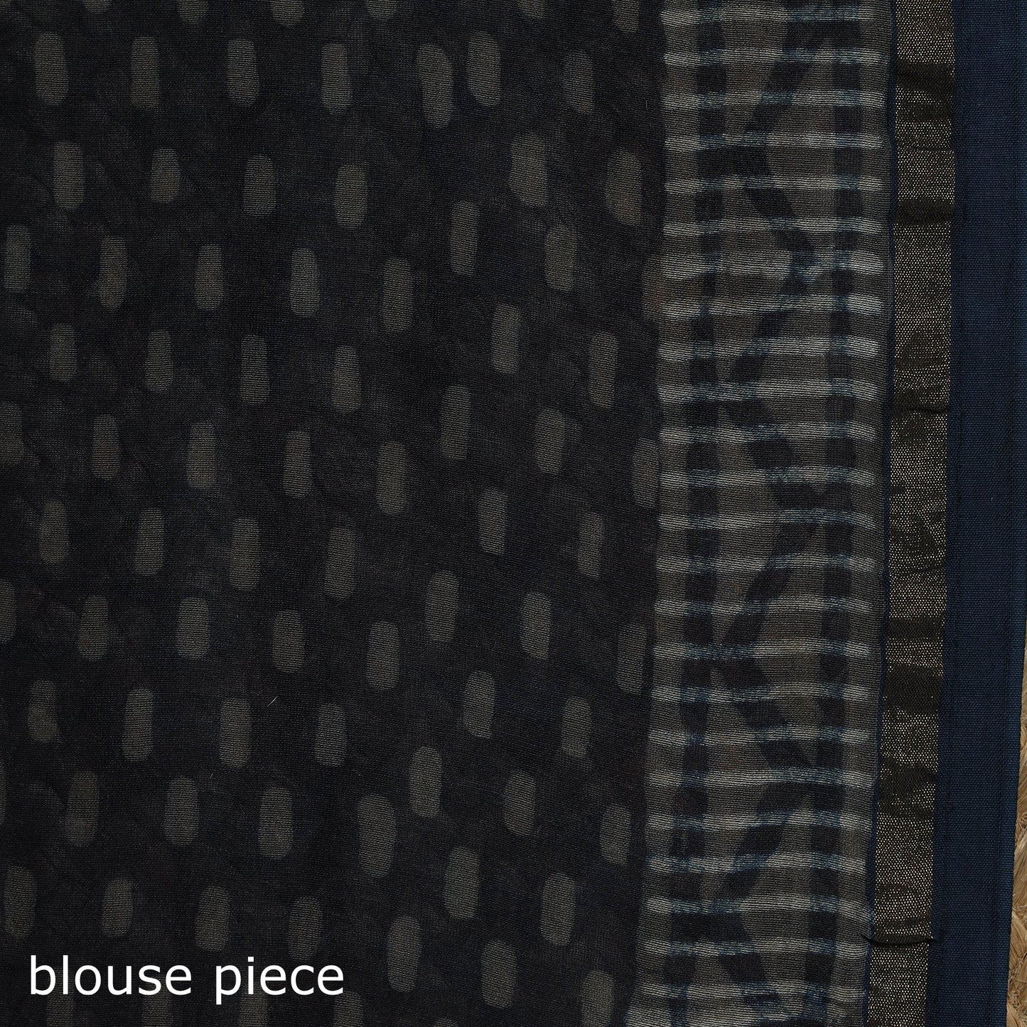 Hand block print natural dyed chanderi silk akola saree 22