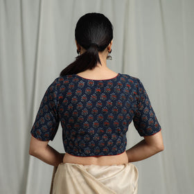 Hand natural dyed cotton readymade blouse 05 - handcrafted
