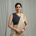 Hand natural dyed cotton readymade blouse 14 - handcrafted