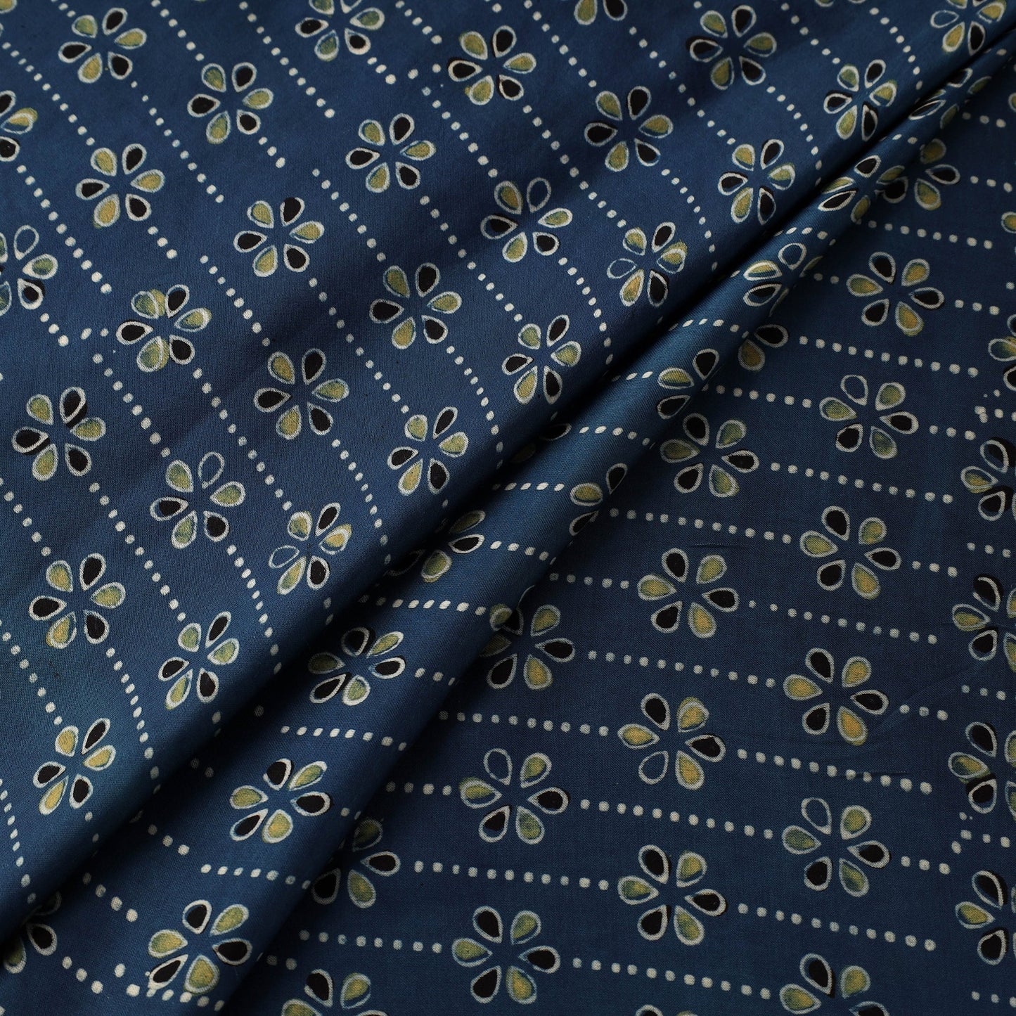 Hand natural dyed modal silk fabric 39 - handcrafted