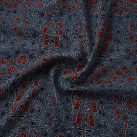 Hand pure mul cotton natural dyed fabric 12 - handcrafted