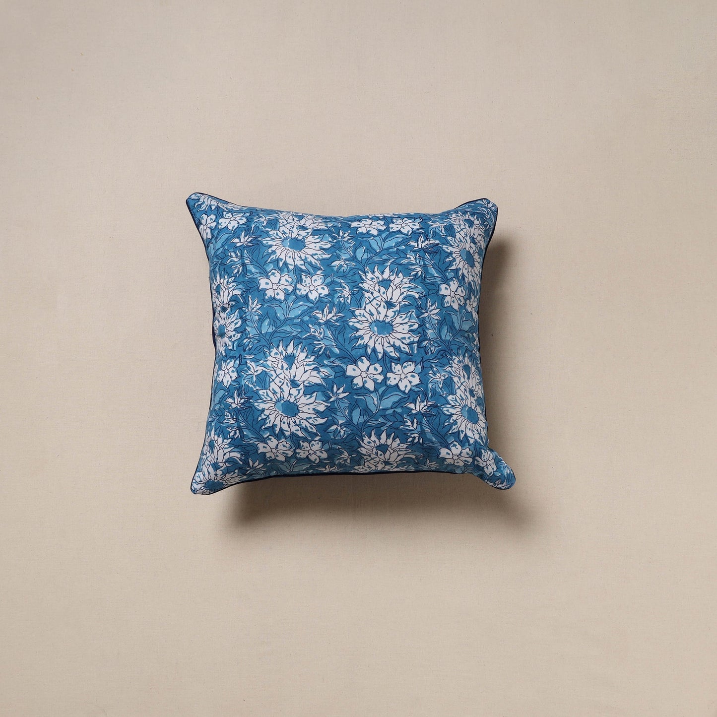 Hand sanganeri cushion cover 20 - handcrafted