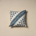 Hand sanganeri floral cushion cover 09 - handcrafted