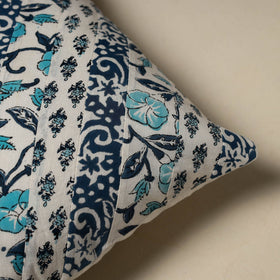 Hand sanganeri floral cushion cover 10 - handcrafted