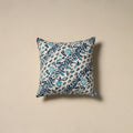 Hand sanganeri floral cushion cover 10 - handcrafted