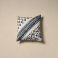 Hand sanganeri floral cushion cover 26 - handcrafted