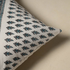 Hand sanganeri floral cushion cover 28 - handcrafted