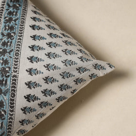 Hand sanganeri floral cushion cover 32 - handcrafted