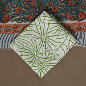 Hand sanganeri cotton 3pc unstitched dress material 11